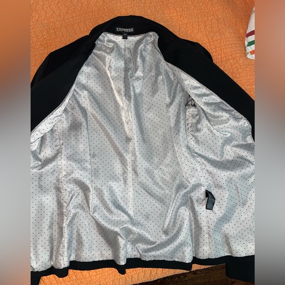 Express Black Suit Jacket - Size 0 - Picture 3 of 3